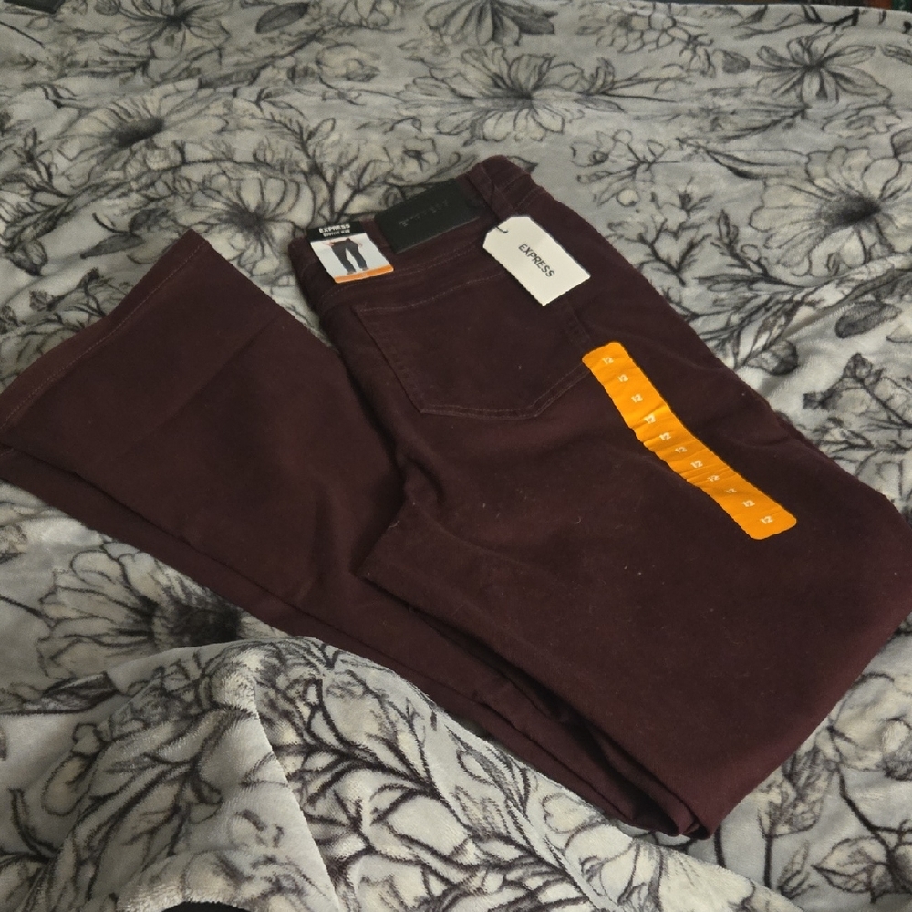Burgundy Jeans